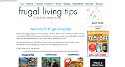 Desktop Screenshot of frugal-living-tips.com