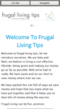 Mobile Screenshot of frugal-living-tips.com