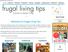 Tablet Screenshot of frugal-living-tips.com